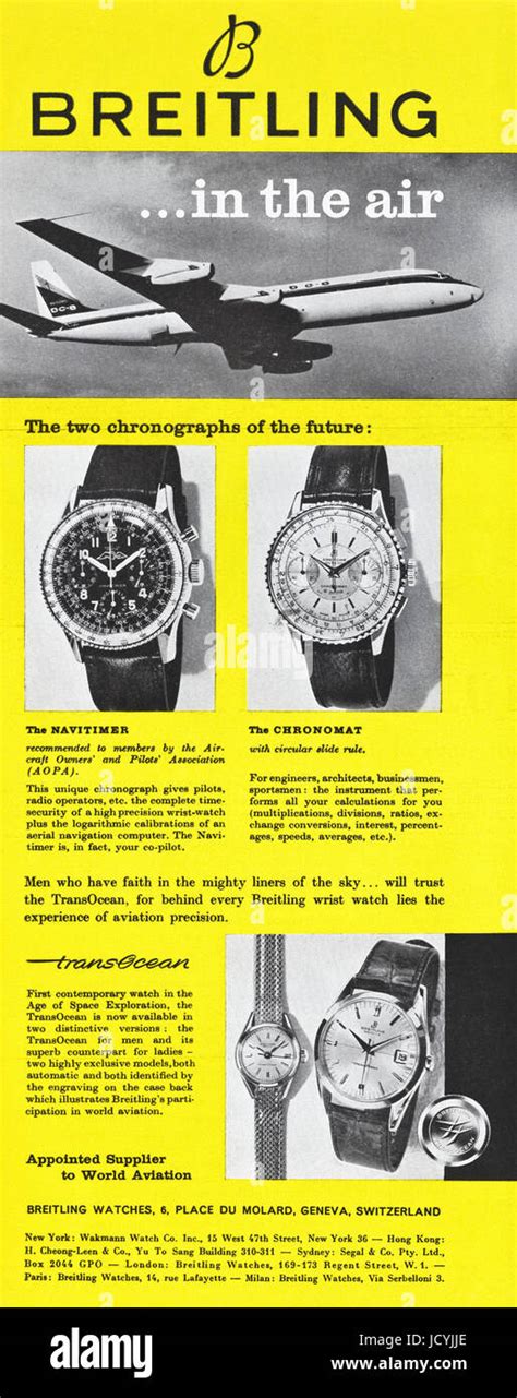 Breitling Watches Newspaper Advertisement Collection 